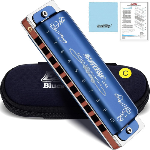 Harmonica holes mouth - harmonica, in