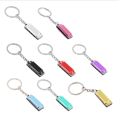 Colorful harmonica keychain - colorful,
