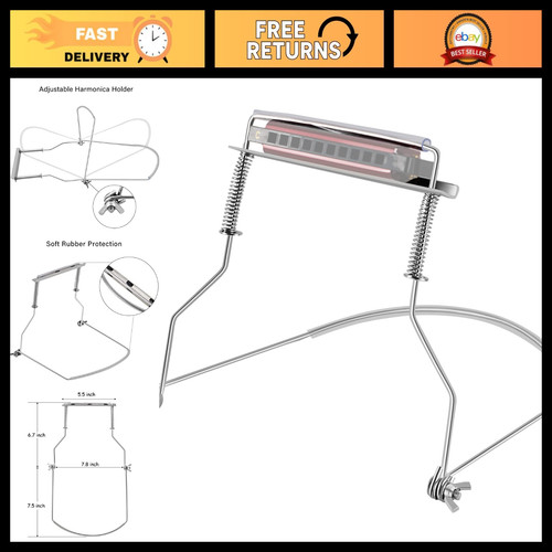 Hole harmonica holder - holder, neck